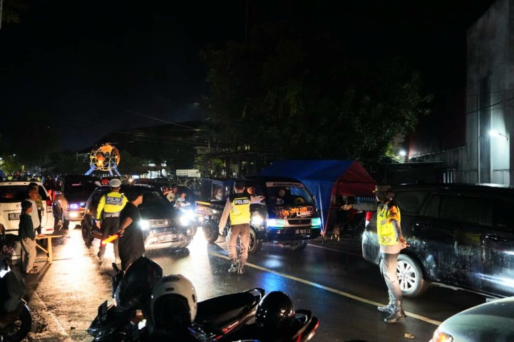 Malam Pergantian Tahun Baru Di Gunungkidul Berjalanl Kondusif.