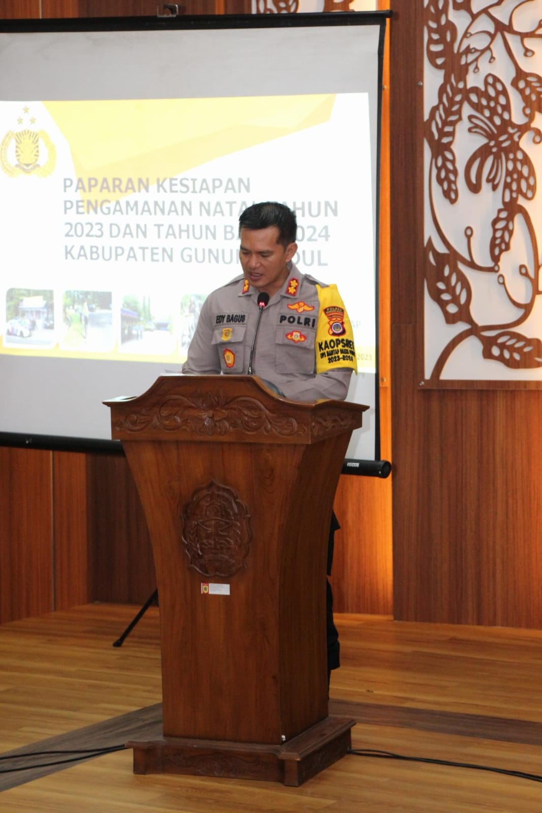 Kapolres Gunungkidul Memimpin Rapat Kordinasi Lintas Sektoral Dalam Rangka Pengamanan Nataru