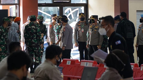 PENGAMANAN KUNJUNGAN KERJA PANGLIMA TNI DAN KAPOLRI