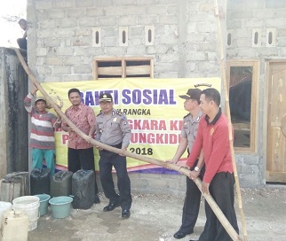 HUT BHAYANGKARA KE 72, POLRES GUNUNGKIDUL BAKSOS AIR BERSIH