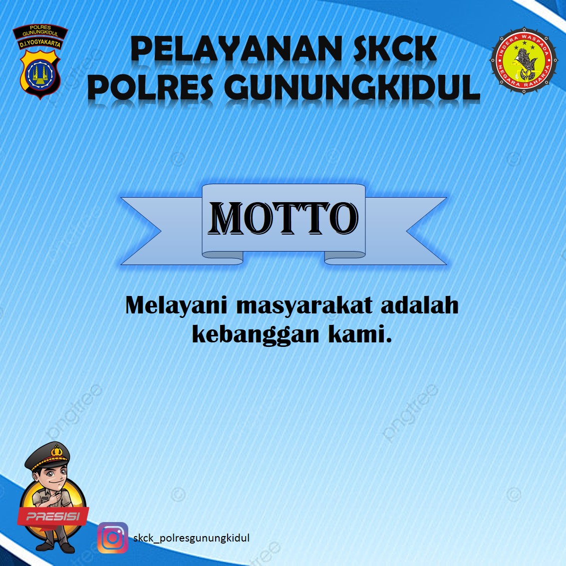 Moto Pelayanan SKCK polres Gunungkidul