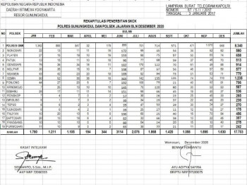 Publikasi penerimaan PNBP tahun 2020