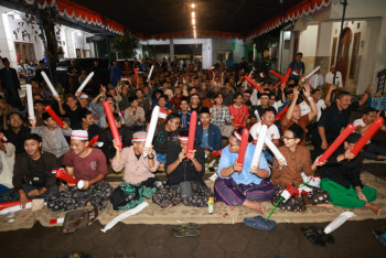 Semangat Santri Nonton Bareng Timnas Indonesia Di Pondok Pesantren Krapyak