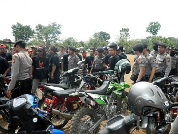 Hari Kedua Kampanye, Puluhan Motor Dan Dua Botol Miras Diamankan