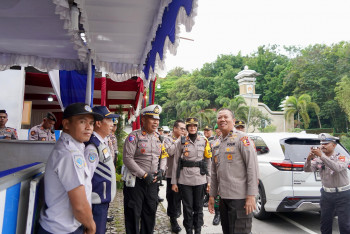 Pastikan Manajemen Ops Lilin 2024 Berjalan Baik, Tim Supervisi Mabes Polri Cek Pospam Hargodumilah