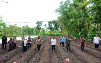 Penanaman Serentak Dalam Rangka Mendukung Program Asta Cita Ketahanan Pangan Nasional Polres Gunungkidul