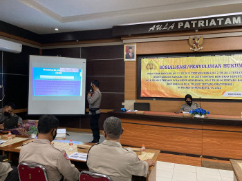 Sosialisasi WBS Polres Gunungkidul