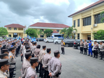 Apel Siaga Pengamanan Natal Polres Gunungkidul