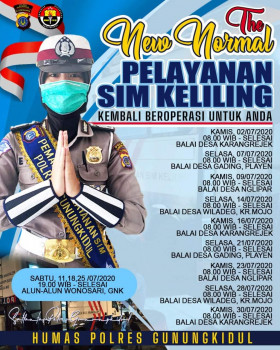 JADWAL SIM KELILING BULAN JULI 2020